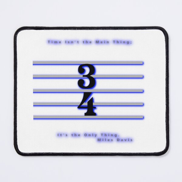 Item preview, "Time Isn't The Main Thing; It's The Only Thing" - Miles Davis * designed and sold by Sarcasmagic.