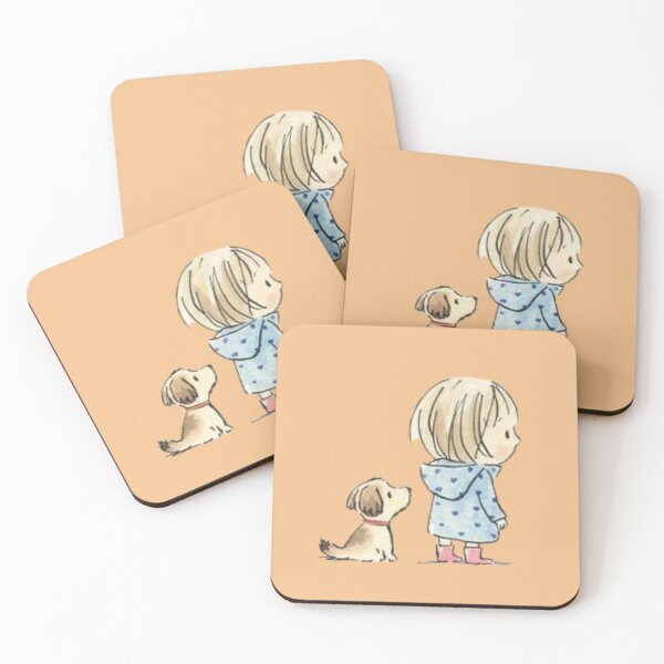 Item preview, Girl and pup designed and sold by Mondays the Label.