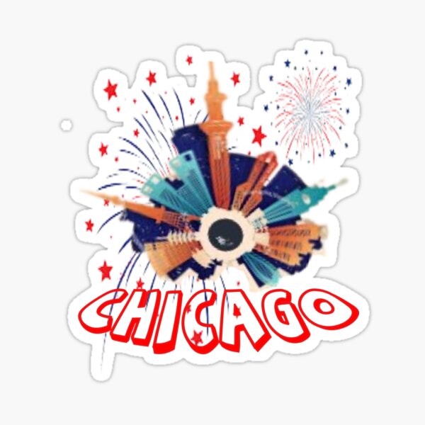 "CHICAGO CITY" Sticker for Sale by expert1 Redbubble