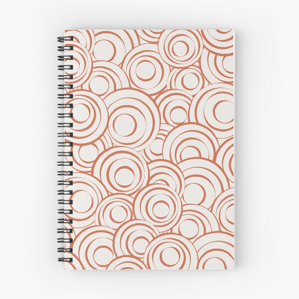 Item preview, Terracotta and Beige Circles Pattern 01 designed and sold by PAPER MOON art & design.
