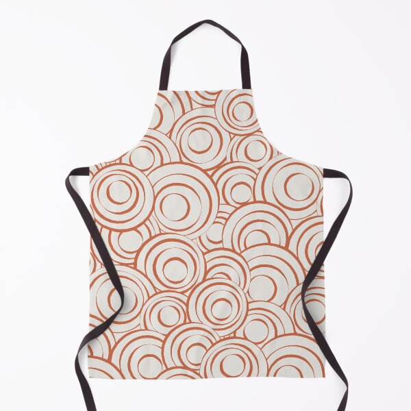 Artikelvorschau, Terrakotta und beige Kreismuster 01 entworfen und verkauft von PAPER MOON art & design.