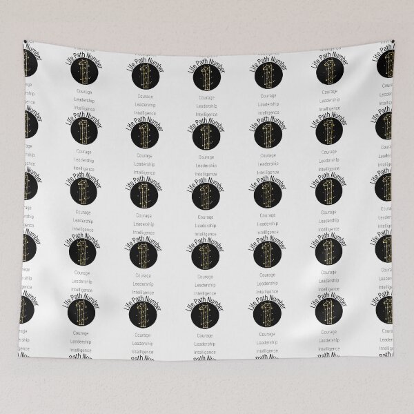 Item preview, Life Path Number 1, Courage, Leadership, Intelligence designed and sold by Black11Flamingo.