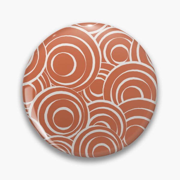 Item preview, Terracotta and Beige Circles Pattern 02 designed and sold by PAPER MOON art & design.