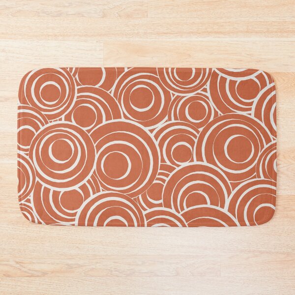 Item preview, Terracotta and Beige Circles Pattern 02 designed and sold by PAPER MOON art & design.