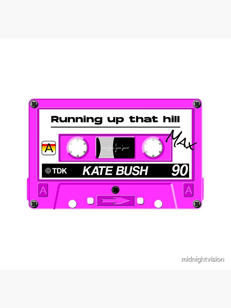  running up that hill stranger things cassette tape 80s aesthetic