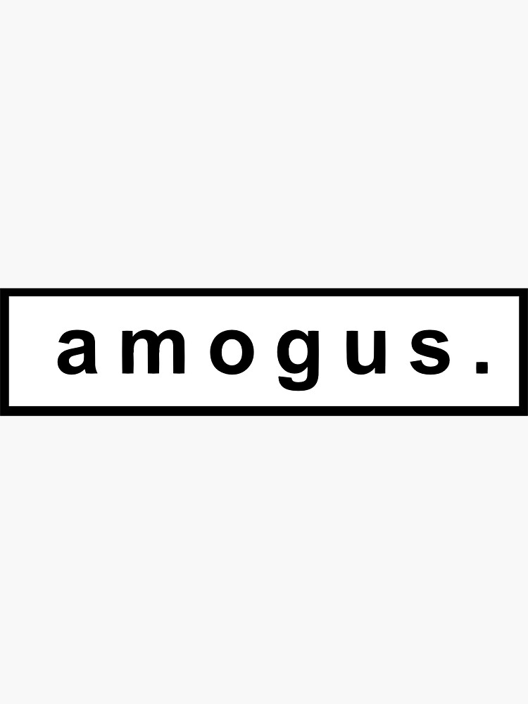 amogus Sticker for Sale by memelordKING