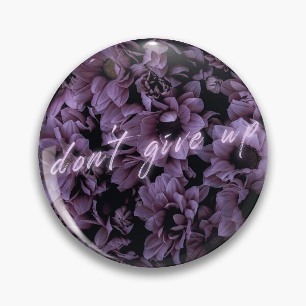 Item preview, Don't Give Up - Purple Neon Flowers designed and sold by katiamelnik.