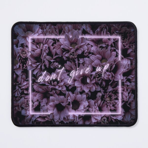 Item preview, Don't Give Up - Purple Neon Flowers designed and sold by katiamelnik.
