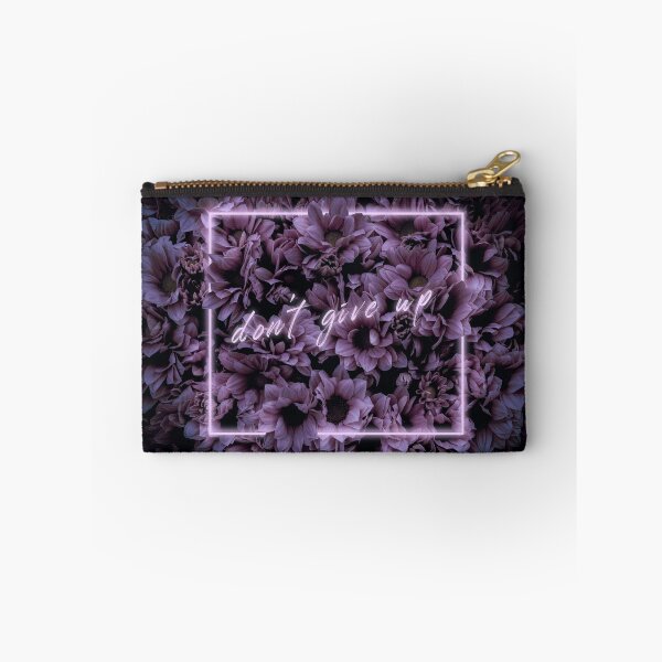 Item preview, Don't Give Up - Purple Neon Flowers designed and sold by katiamelnik.