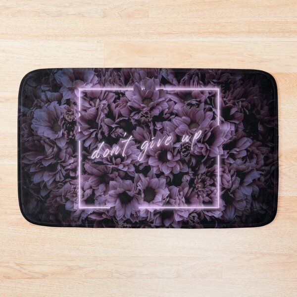 Item preview, Don't Give Up - Purple Neon Flowers designed and sold by katiamelnik.