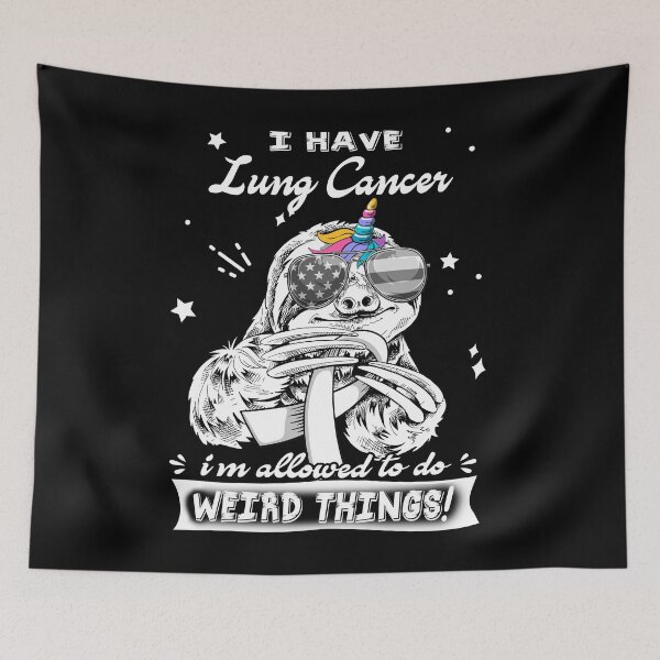 Item preview, Funny Sloth I Have Lung Cancer I'm Allowed To Do Weird Things designed and sold by Kohend.