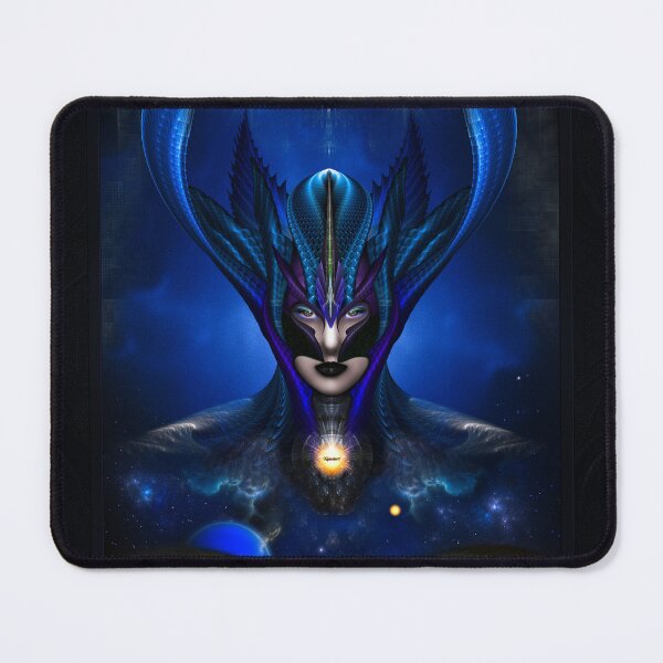 Item preview, Taidushan Sai Shadow Blue RB Fractal Art Portrait designed and sold by Xzendor7 Digital Art Creations.