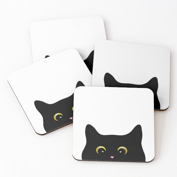 Item preview, Black Cat Face Peeking designed and sold by Ashlison.