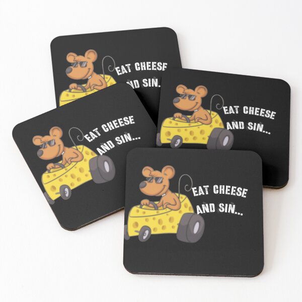 Item preview, Eat cheese and sin  designed and sold by Hound-dolls.