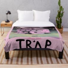 hübsche Mädchen mögen Trap Musik Fleecedecke