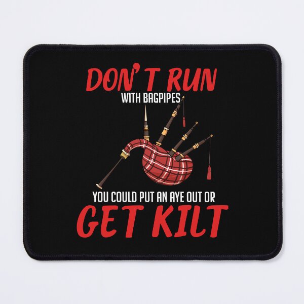 Item preview, Do Not Run With Bagpipes Marching Band designed and sold by Betsytiptoe.