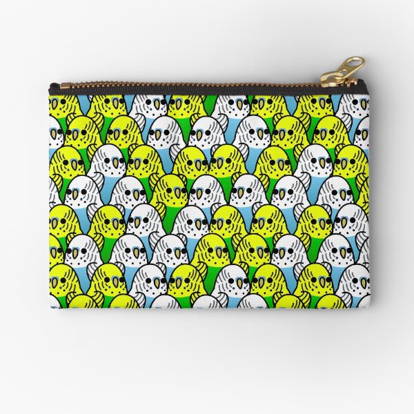 Too Many Birds! - Budgie Squad 1 Zipper Pouch