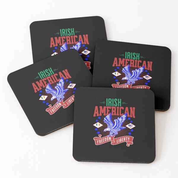 Item preview, Irish American Eagle Freedom Liberty Heart Flag designed and sold by IrishPOD.