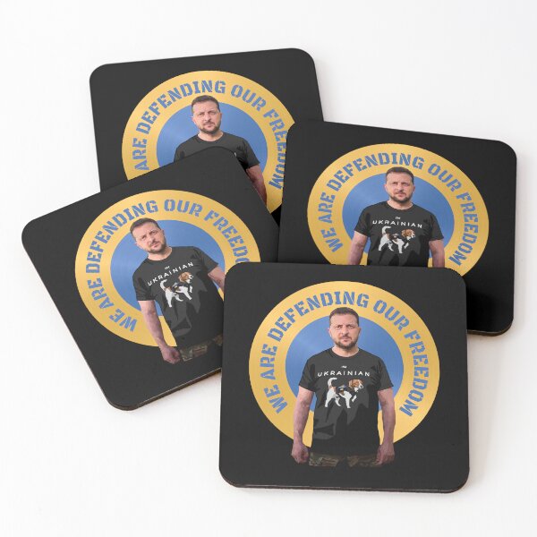 Item preview, We Are Defending Our Freedom Zelensky Patron Dog Ukraine designed and sold by Aide.
