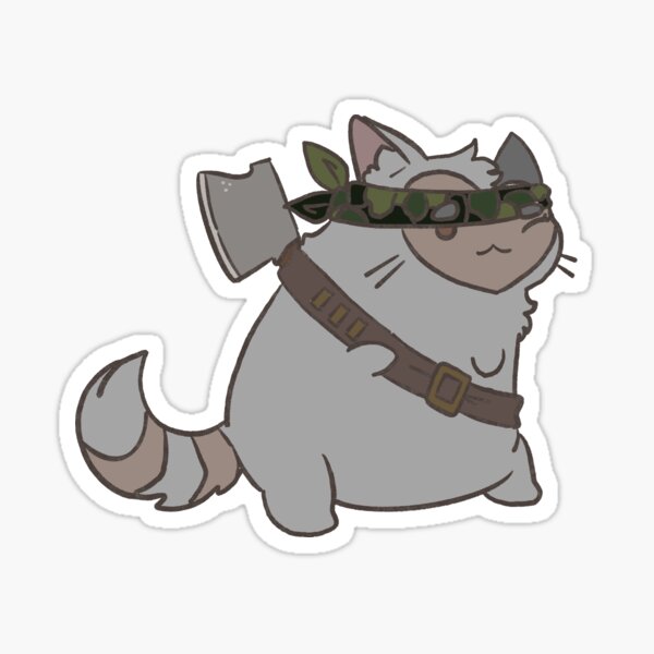Item preview, Axehead: the Pudgy Axe Cat designed and sold by ThePondCat.