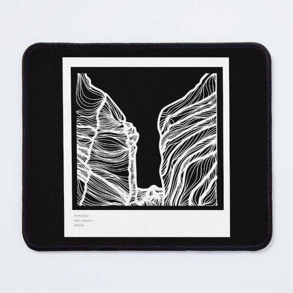 Item preview, Landscape - linear illustration - Purmamarca White- Argentina designed and sold by SofisGarden.
