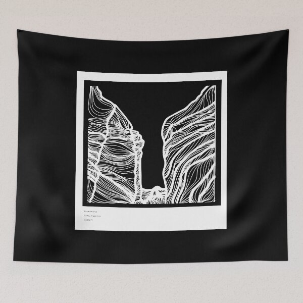 Item preview, Landscape - linear illustration - Purmamarca White- Argentina designed and sold by SofisGarden.