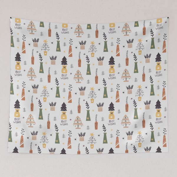 Item preview, Rustic Minimalist Christmas Theme Pattern designed and sold by silviaol.