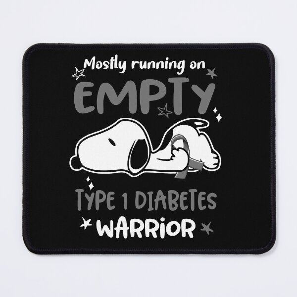 Item preview, Mostly Running on Empty Type 1 Diabetes Warrior designed and sold by Wlsnpeggy.