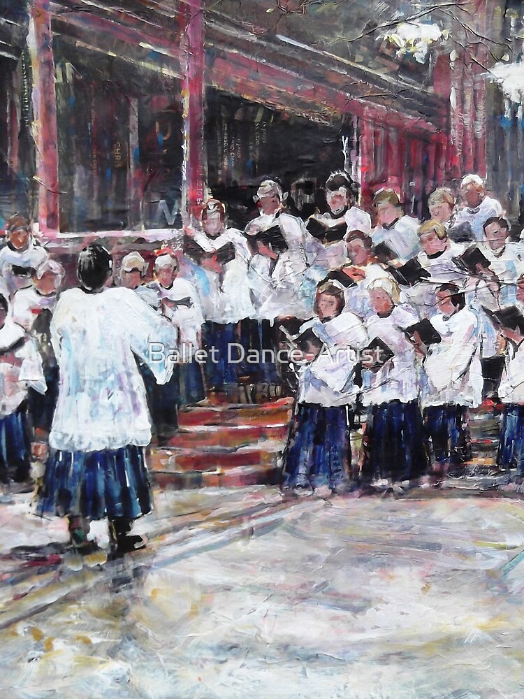 Thumbnail 3 of 3, Drawstring Bag, Church Choir Singing - Art Prints & Gifts designed and sold by ballet-dance.