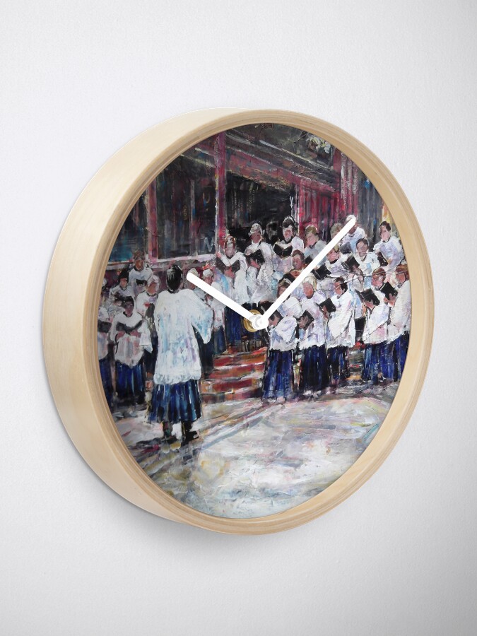 Thumbnail 1 of 4, Clock, Church Choir Singing - Art Prints & Gifts designed and sold by ballet-dance.