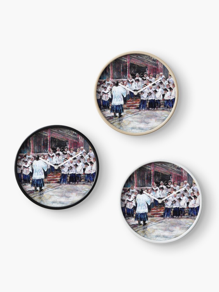 Thumbnail 3 of 4, Clock, Church Choir Singing - Art Prints & Gifts designed and sold by ballet-dance.