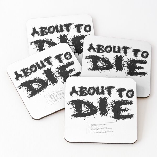 Item preview, About to DIE designed and sold by SaShaCreations.