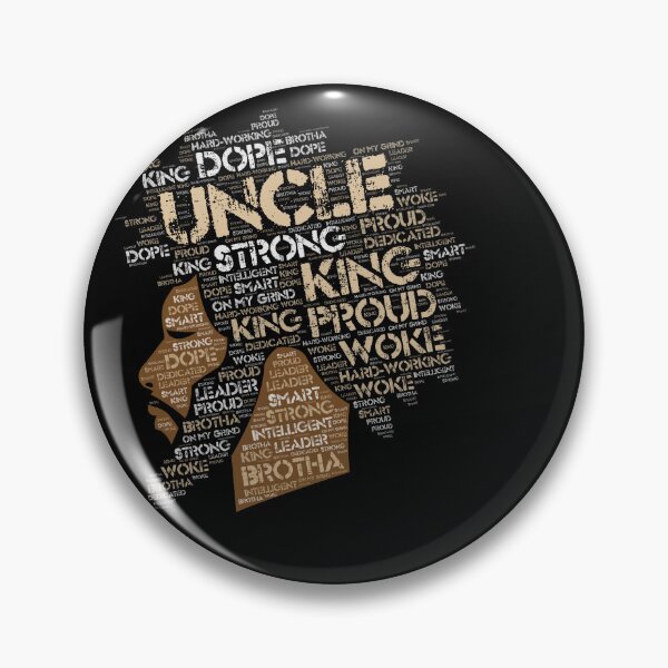 Item preview, African American Uncle | Black King Words in Afro designed and sold by blackartmatters.