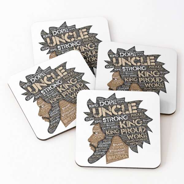 Item preview, African American Uncle | Black King Words in Afro designed and sold by blackartmatters.