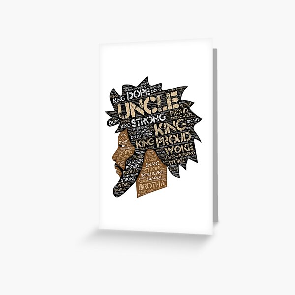Item preview, African American Uncle | Black King Words in Afro designed and sold by blackartmatters.