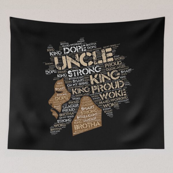 Item preview, African American Uncle | Black King Words in Afro designed and sold by blackartmatters.