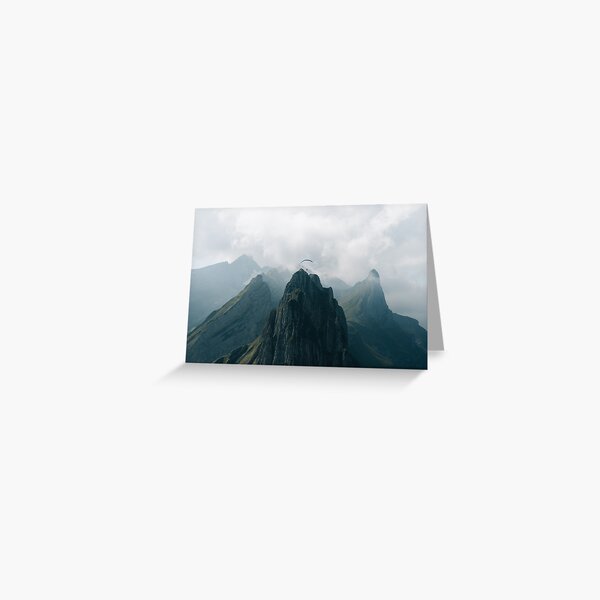 Flying Mountain Explorer - Landscape Photography Greeting Card