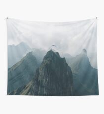 Flying Mountain Explorer - Landscape Photography Wall Tapestry