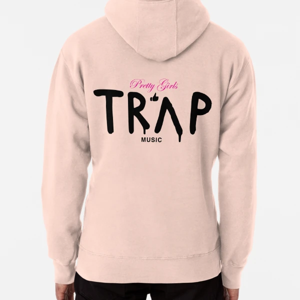 Trap best sale hoodie pink