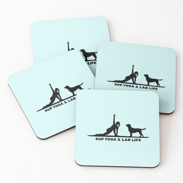 Item preview, SUP Yoga & Lab Life Paddleboarding Labrador Dog Mom designed and sold by Guarddogdrive.