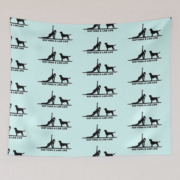 Item preview, SUP Yoga & Lab Life Paddleboarding Labrador Dog Mom designed and sold by Guarddogdrive.