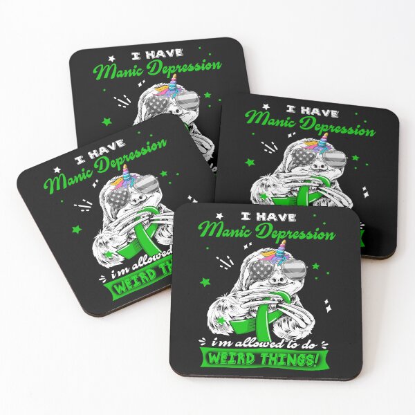 Item preview, Funny Sloth I Have Manic Depression I'm Allowed To Do Weird Things designed and sold by Kohend.