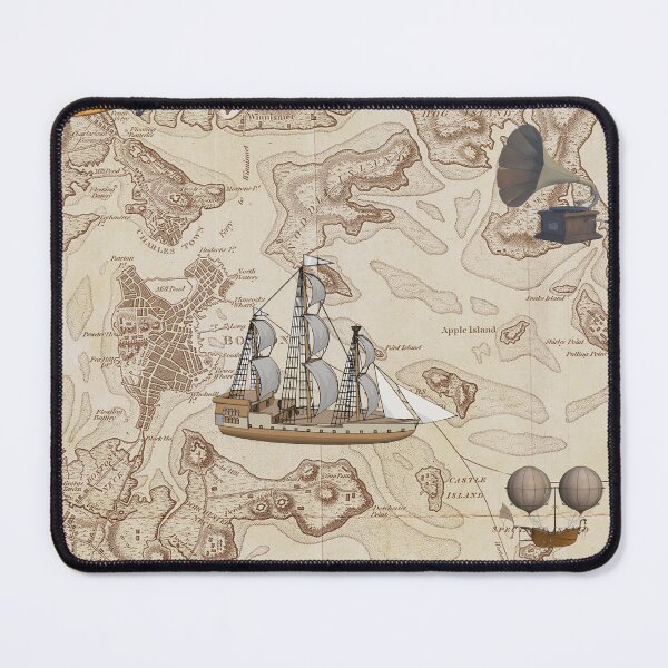 Item preview, Vintage Navigation Map Collage designed and sold by silviaol.