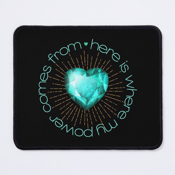 Item preview, Turquoise Heart Power T-shirt designed and sold by MagicWolfStar.