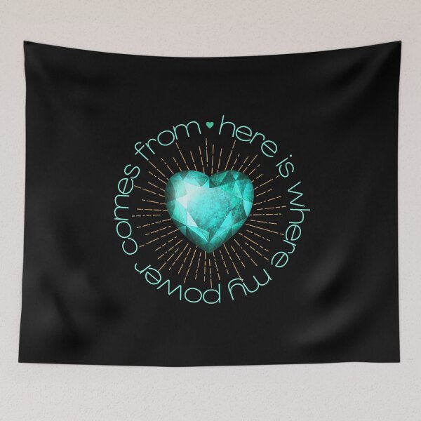 Item preview, Turquoise Heart Power T-shirt designed and sold by MagicWolfStar.