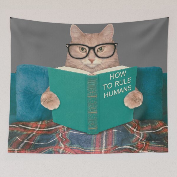 Item preview, How to Rule Humans. Studious Cat designed and sold by antevasinart.