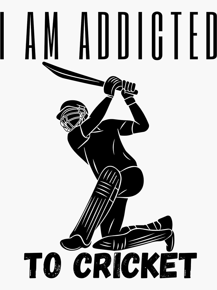 "Basic Cricket TShirt New Design 2022" Sticker by adelahmed20 Redbubble