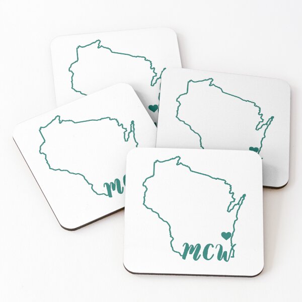 Item preview, Medical College of Wisconsin Cursive Heart State Outline designed and sold by youngcreationz.