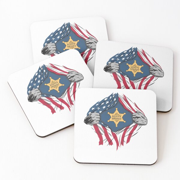 Item preview, Deputy Sheriff Cartoon US Flag designed and sold by MrEddie10.