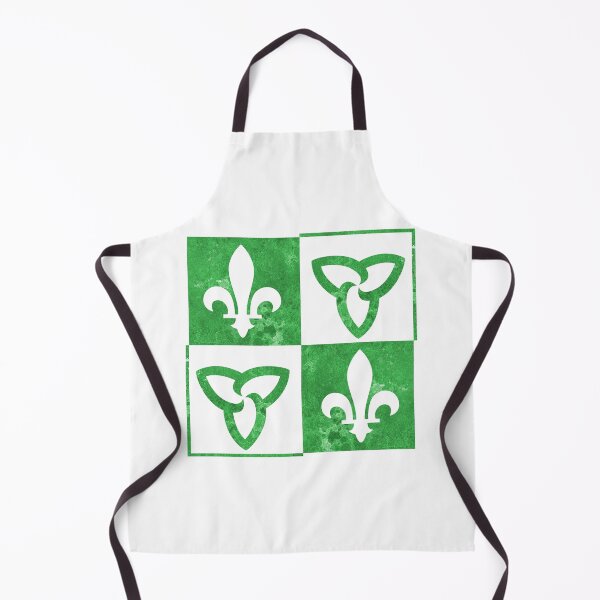 Item preview, Franco-Ontarian Flag - Abstract Design, watercolor designed and sold by Lynn Callewaert.